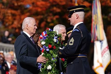 arlington wreath laying|Watch: Biden, Harris mark Veterans Day at Arlington National .